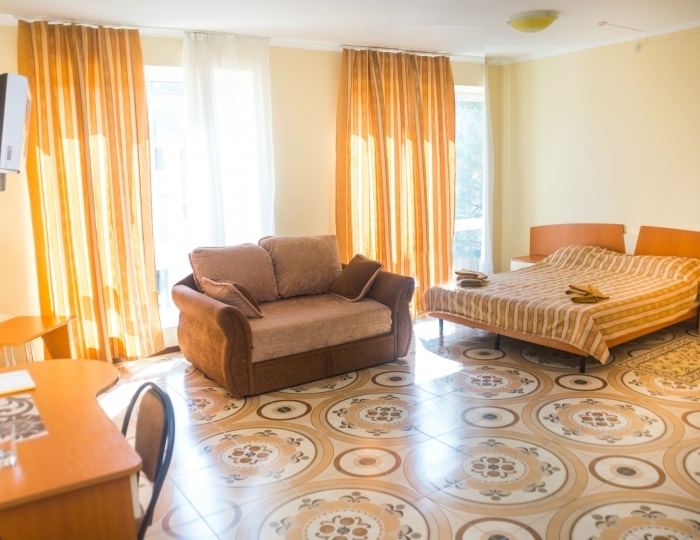 Стандартный 3-местный 1-категории с видом на море корп.2 - Пансионат «Рассвет» Николаевка